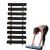 BBHW Wood Yoga Mat Holder Wall Mount, Workout Room Home Gym Yoga Mat Display Rack, Space Saving Foam Roller Storage, Fitness Gear Organizer Shelf (Color : 9 Layer) view 1