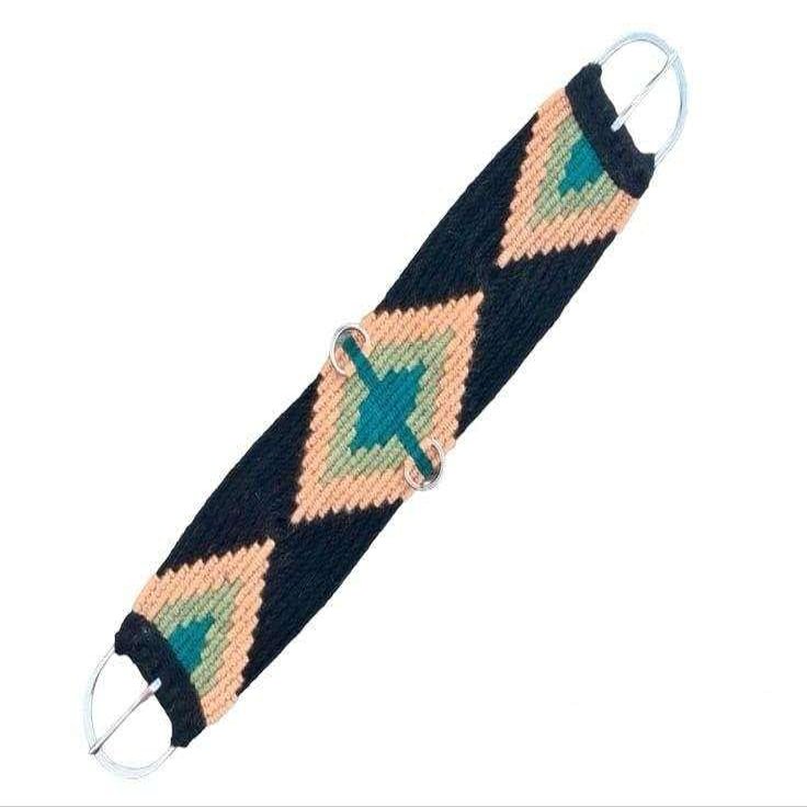 CHEVAL's Premium Horse Western Mohair Wool Cinch 36" - Breathable Saddle Cinch with Stainless Steel Buckles - Durable and Comfortable Equestrian Gear- Ideal for Trail Riding, Barrel Racing (MG-07)