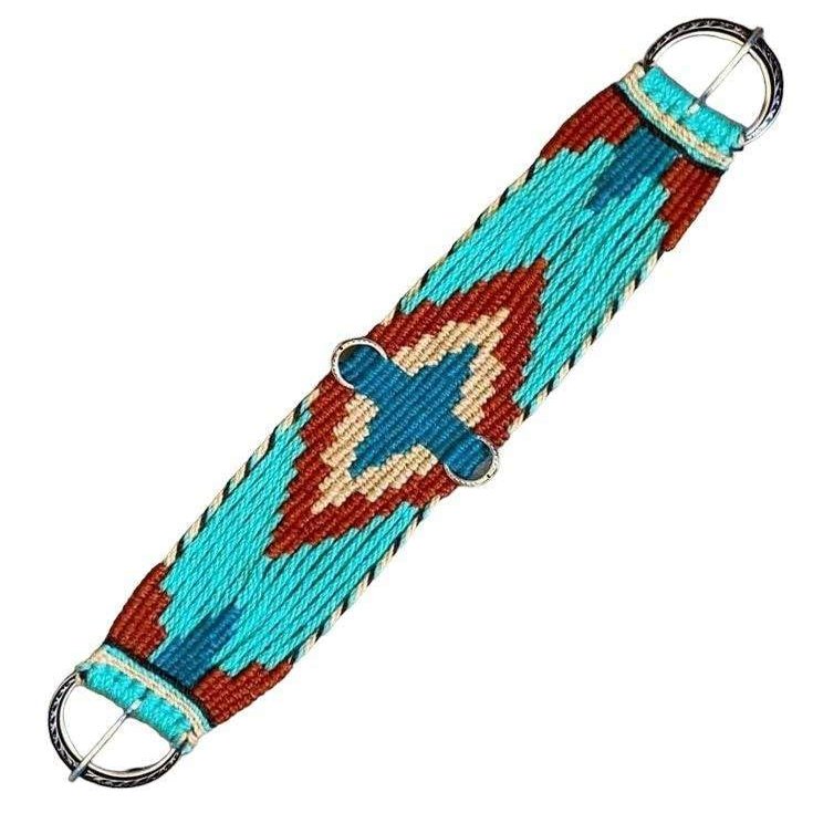 Cheval's Horse Western Mohair Wool Cinch Stainless Steel Buckles Durable and Breathable Equestrian Gear Saddle Cinch Ideal for Trail Riding Barrel Racing (Multi)