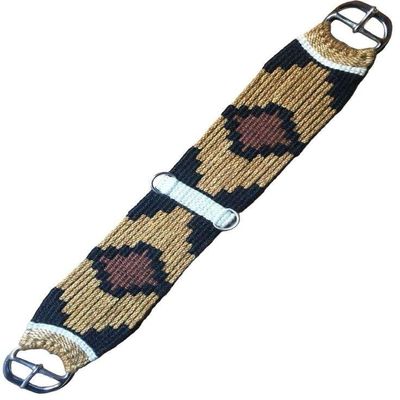 CHEVAL's Premium Horse Western Mohair Wool Cinch 22" - Breathable Saddle Cinch with Stainless Steel Buckles - Durable and Comfortable Equestrian Gear- Ideal for Trail Riding, Barrel Racing (MG-06)
