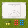FORZA 18in x 12in Double-Sided Sports Coaching Whiteboard | 13 Sports Options - Magnetic Markers, Pen, and Eraser Included (Handball, with Carry Bag) view 2