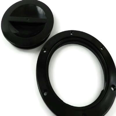4 inch Boat Part Hatch Round Access, Hatch Cover Lid, Screw Out Deck ABS Material - Black