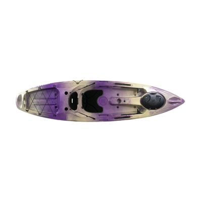 Perception - Pescador 12 Kayak - Sit on Top Fishing Kayak - Front Storage Well and Large Rear Storage - Dual Rod Holders - 12 ft - Purple Camo