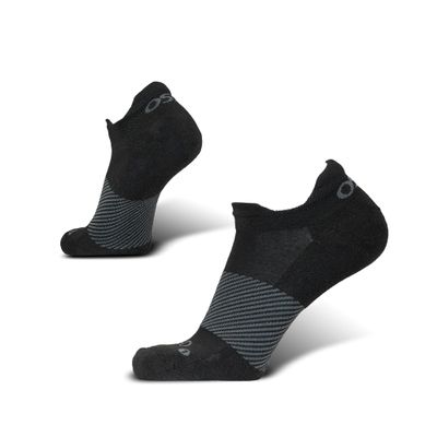 OS1st Wicked Comfort No Show Socks with light compression for maximum cushion, blister protection and breathable fabric (US, Alpha, X-Large, Regular, Regular, Black)