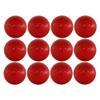 Mylec Street Hockey Balls, No-Bounce Hockey Balls, Perfect for Play at 75 Degrees F and up, Durable Construction, Stree & Roller Hockey Ball for Outdoor Play - Red 12 Pack view 1