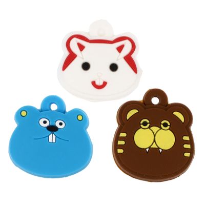 KICHOUSE Tennis Racket Shocks Absorber 3pcs Cartoon Animal Tennis Racket Damper