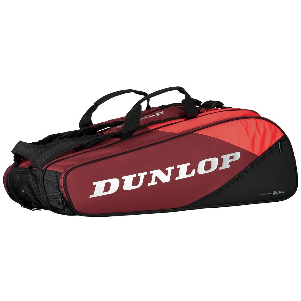 Dunlop Sports CX Performance Tennis Bag, Red/Black - 8-Racket