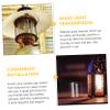 UPKOCH Simple Gas Lantern Shade Heat-Resistant Propane Lantern Cover for Camping and Outdoor Use Lightweight and Portable Glass Protector for Outdoor Activities view 3