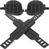 BCOATH Exercise Bike Pedals Indoor Fitness Bike Flat Platform Pedals Extra Wide Cycling Pedal Replacement for Comfortable Long Ride