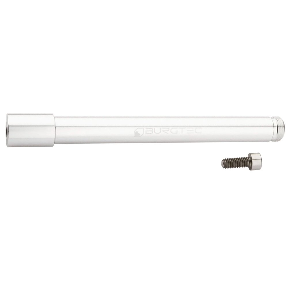 Burgtec hlins Boost Fork Axle - Rhodium Silver