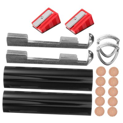 BESPORTBLE 1set Pool Cue Repair Kit Accessories for Easy Cue Tip Replacement and Maintenance Crafted from Cowhide