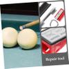 BESPORTBLE 1set Pool Cue Repair Kit Accessories for Easy Cue Tip Replacement and Maintenance Crafted from Cowhide view 4