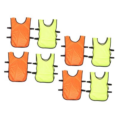 Outanaya 8pcs Soccer Training Vests for Men Youth Football Pinnies Reusable Sports Vest for Basketball Rugby