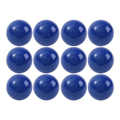 Mylec Street Hockey Balls, No-Bounce Hockey Balls, Perfect for Play at Less Than 30 Degrees F, Durable Construction, Stree & Roller Hockey Ball for Outdoor Play - Blue 12 Pack