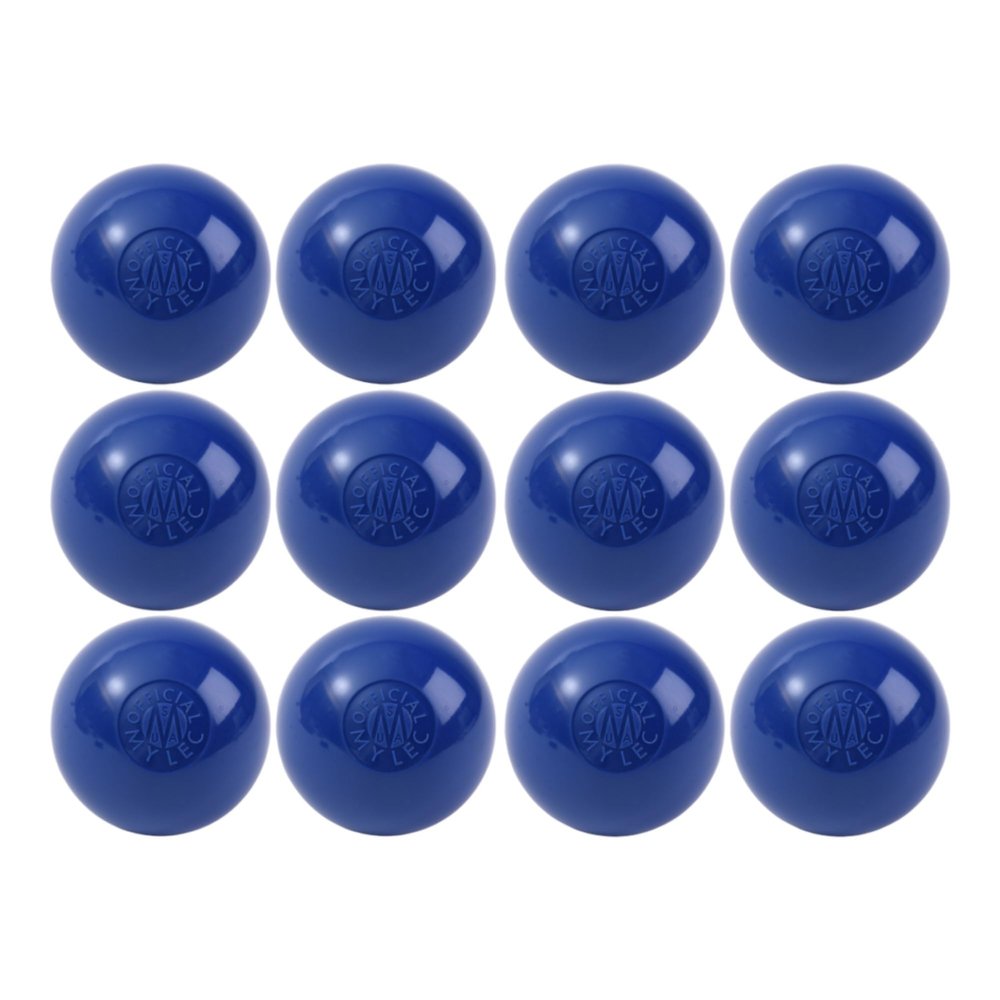 Mylec Street Hockey Balls, No-Bounce Hockey Balls, Perfect for Play at Less Than 30 Degrees F, Durable Construction, Stree & Roller Hockey Ball for Outdoor Play - Blue 12 Pack