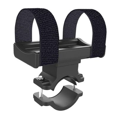 Anneome Bike Handlebar Bracket for Mountain Biking Flashlight and Accessory Holder High Tenacity for Efficient Space Utilization Black