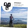 Anneome Bike Handlebar Bracket for Mountain Biking Flashlight and Accessory Holder High Tenacity for Efficient Space Utilization Black view 2