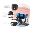 Anneome Bike Handlebar Bracket for Mountain Biking Flashlight and Accessory Holder High Tenacity for Efficient Space Utilization Black view 3