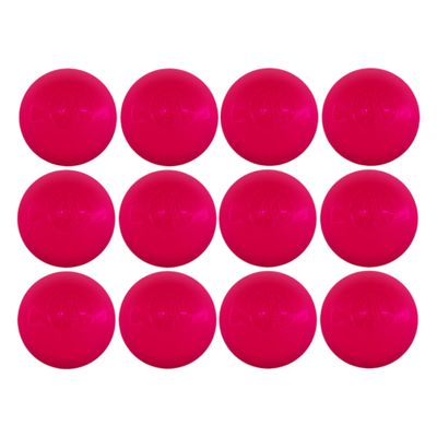 Mylec Street Hockey Balls, No-Bounce Hockey Balls, Perfect for Play at 30-60 Degrees F, Durable Construction, Stree & Roller Hockey Ball for Outdoor Play - Pink 12 Pack