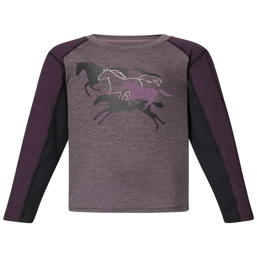 Kerrits Kids Round Up Base Layer Top Mauve Size: L