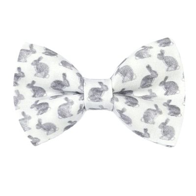 Pre-tied Bow Tie, Easter Bowties- Adjustable Bow Ties for Boys, Gray Bunnies Easter Bow Ties