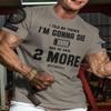 2 More Workout Shirts for Men, Motivational T-Shirt for Gym (LG, 2 More WarmGrey Branded) view 2