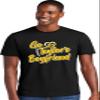 3X-Large Black Mens Script Go Taylor's Boyfriend Deluxe Soft T-Shirt view 2