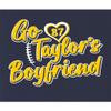 5X-Large Navy Blue Mens Script Go Taylor's Boyfriend T-Shirt view 4