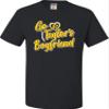 5X-Large Black Mens Script Go Taylor's Boyfriend T-Shirt view 2