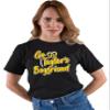 5X-Large Black Mens Script Go Taylor's Boyfriend T-Shirt view 3