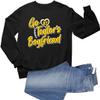 5X-Large Black Mens Script Go Taylor's Boyfriend Sweatshirt Crewneck view 1