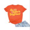 4X-Large Orange Mens Script Go Taylor's Boyfriend T-Shirt view 1
