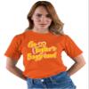 4X-Large Orange Mens Script Go Taylor's Boyfriend T-Shirt view 3