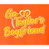 4X-Large Orange Mens Script Go Taylor's Boyfriend T-Shirt view 4
