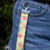 Thoughtful Gift Idea for Dog Owners - Dog Bandana and Matching Wristlet Keychain Set - Colorful, Premium Bandana and Engraved Wristlet Keychain - Dog Mom Set (S, Sun and Shade) view 3