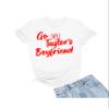5X-Large White Mens Script Go Taylor's Boyfriend T-Shirt view 1
