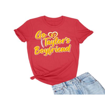 3X-Large Red Mens Script Go Taylor's Boyfriend T-Shirt