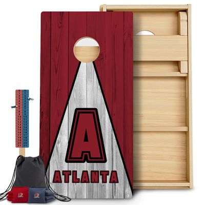 CornholeGamesUSA Pro Cornhole Boards Set | Made in USA | 3/4 Baltic Birch | No Bounce | Triple Thick Legs | Two Brace & Handles, Tournament 2x4 Regulation Set with Score Tower & Cornhole Bags