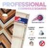 CornholeGamesUSA Pro Cornhole Boards Set | Made in USA | 3/4 Baltic Birch | No Bounce | Triple Thick Legs | Two Brace & Handles, Tournament 2x4 Regulation Set with Score Tower & Cornhole Bags view 2