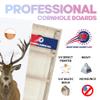 CornholeGamesUSA Pro Cornhole Boards Set | Made in USA | 3/4 Baltic Birch | No Bounce | Triple Thick Legs | Two Brace & Handles, Tournament 2x4 Regulation Set with Score Tower & Cornhole Bags view 2