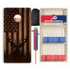 CornholeGamesUSA Pro Cornhole Boards Set | Made in USA | 3/4 Baltic Birch | No Bounce | Triple Thick Legs | Two Brace & Handles, Tournament 2x4 Regulation Set with Score Tower & Cornhole Bags view 1