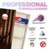 CornholeGamesUSA Pro Cornhole Boards Set | Made in USA | 3/4 Baltic Birch | No Bounce | Triple Thick Legs | Two Brace & Handles, Tournament 2x4 Regulation Set with Score Tower & Cornhole Bags view 2
