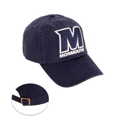 Desert Cactus Monmouth University Baseball Hat Hawks Brimmed Embroidered Hats Cap Adjustable Cloth Strap Adult (Style D) Blue