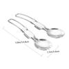 BCOATH 4pcs Portable Stainless Steel Camping Cutlery Foldable Spork Spoon for Outdoor Use Lightweight Stainless Steel for Travel and Picnics view 3