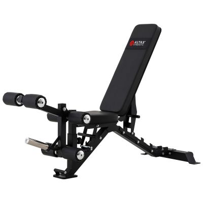 Altas Strength Adjustable Utility Weight Bench 3-in-1 Home Gym Leg Developer Preacher Curl Attachment Smith Machine Light Commercial Equipment 4026