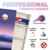 CornholeGamesUSA Pro Cornhole Boards Set | Made in USA | 3/4 Baltic Birch | No Bounce | Triple Thick Legs | Two Brace & Handles, Tournament 2x4 Regulation Set with Score Tower & Cornhole Bags view 2