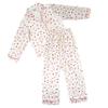 Bella Sleep + Spa Satin Pajamas for Women - 2-Piece Long Sleeve Full Length Luxury Pajama Set, Medium, Confetti view 1