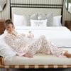 Bella Sleep + Spa Satin Pajamas for Women - 2-Piece Long Sleeve Full Length Luxury Pajama Set, Medium, Confetti view 2