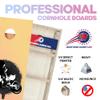 CornholeGamesUSA Pro Cornhole Boards Set | Made in USA | 3/4 Baltic Birch | No Bounce | Triple Thick Legs | Two Brace & Handles, Tournament 2x4 Regulation Set with Score Tower & Cornhole Bags view 2