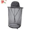 BESPORTBLE Sun Protection Hat Netting Sunshade Face Covering Net Uv Fisherman Hat for Outdoor Sports Dark Grey view 3